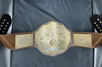 Big Gold World Heavyweight Red Strap Custom Wrestling Championship Belt – 6mm Die-Cast Premium Heavy Metal Edition