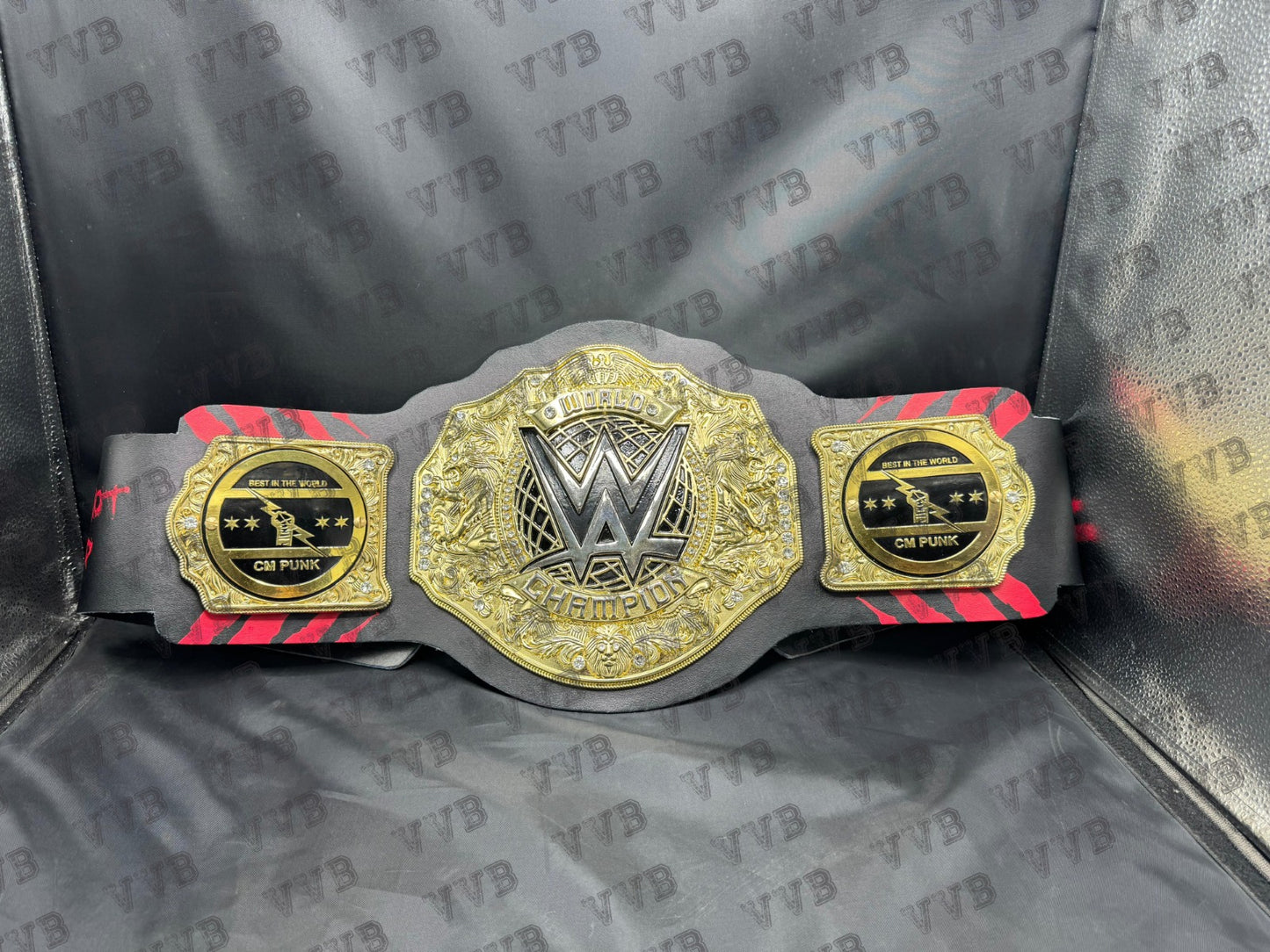 CM Punk World Heavyweight Custom Championship Wrestling Belt Replica – 6MM Diecast Plates