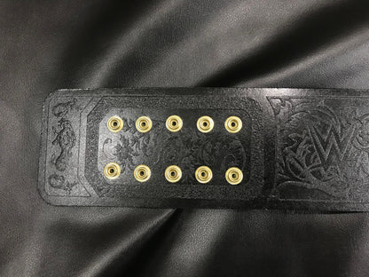 New World Tag Team Wrestling Championship Leather Belt – 10mm Diecast Brass | Adult Size