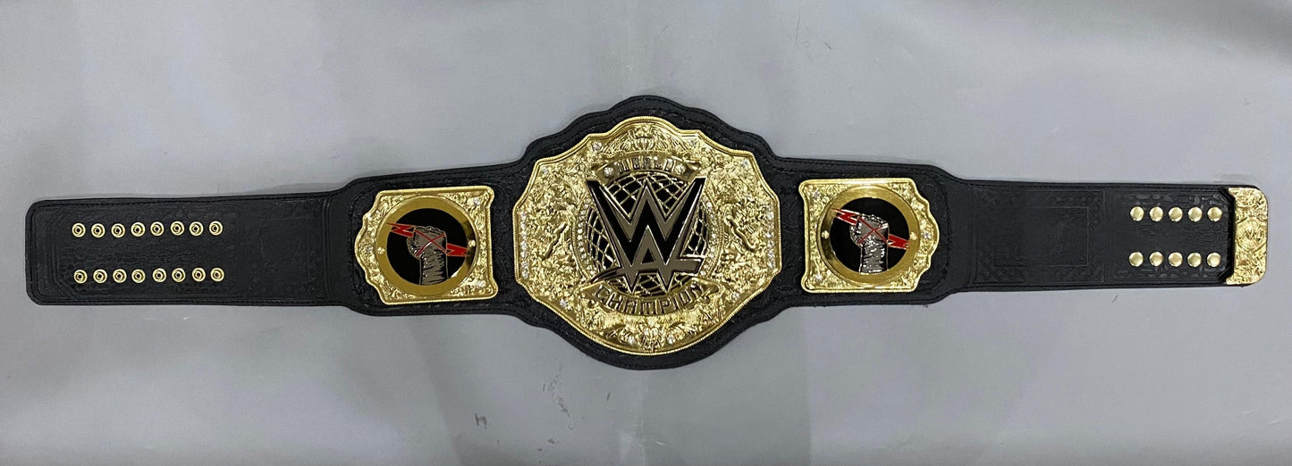 WWE CM Punk World Heavyweight Championship Replica Title Belt – 6MM Diecast Brass Wrestling Collectible Removeable Sideplates