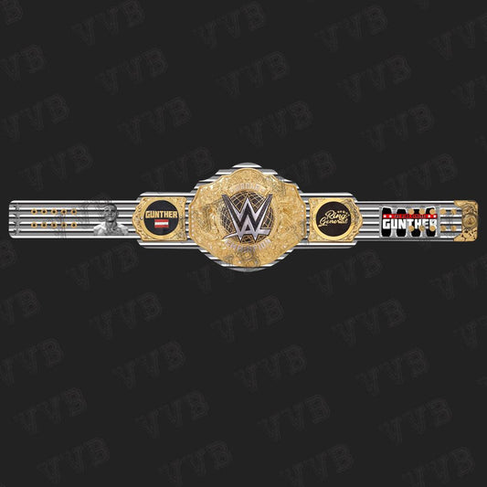 Gunther World Heavyweight Championship Replica Belt – 6MM Diecast Adult Size