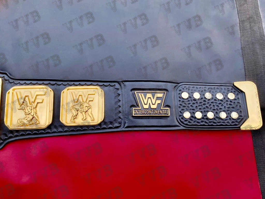 HD CNC milled plates of WWF Intercontinental belt