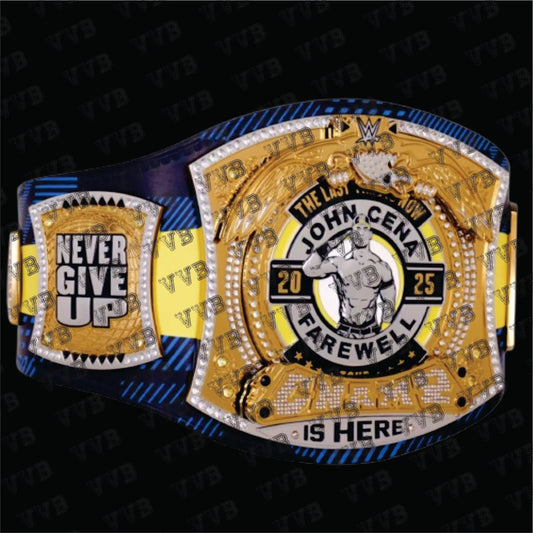 WWE John Cena Farewell 2025 Spinner Championship Replica Title Belt - Glasgow 2mm