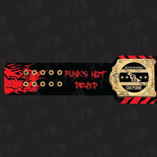 High-quality 6MM brass championship belt displayed prominently