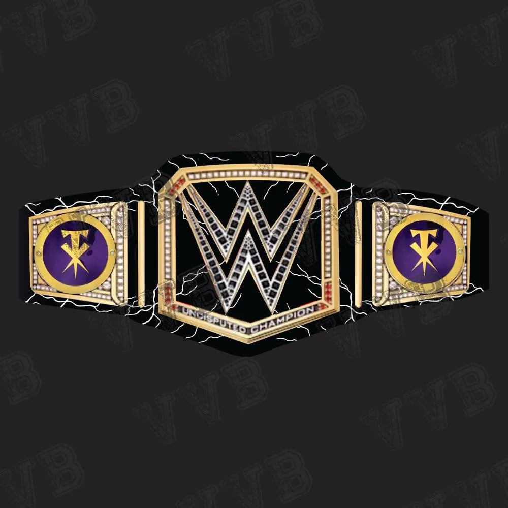 High-quality 6MM diecast brass championship belt displayed prominently