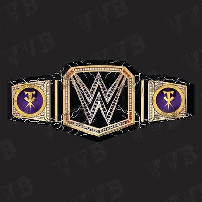 High-quality 6MM diecast brass championship belt displayed prominently
