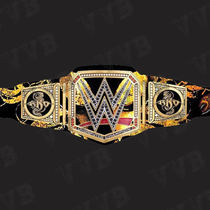 High-quality WWE replica belt displayed prominently