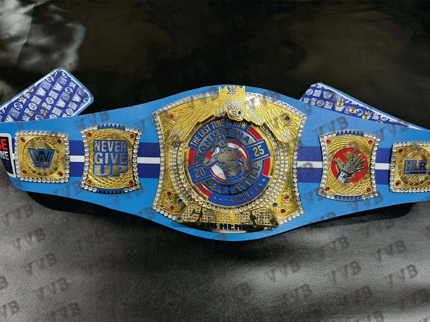 High-quality WWE spinner belt with intricate design