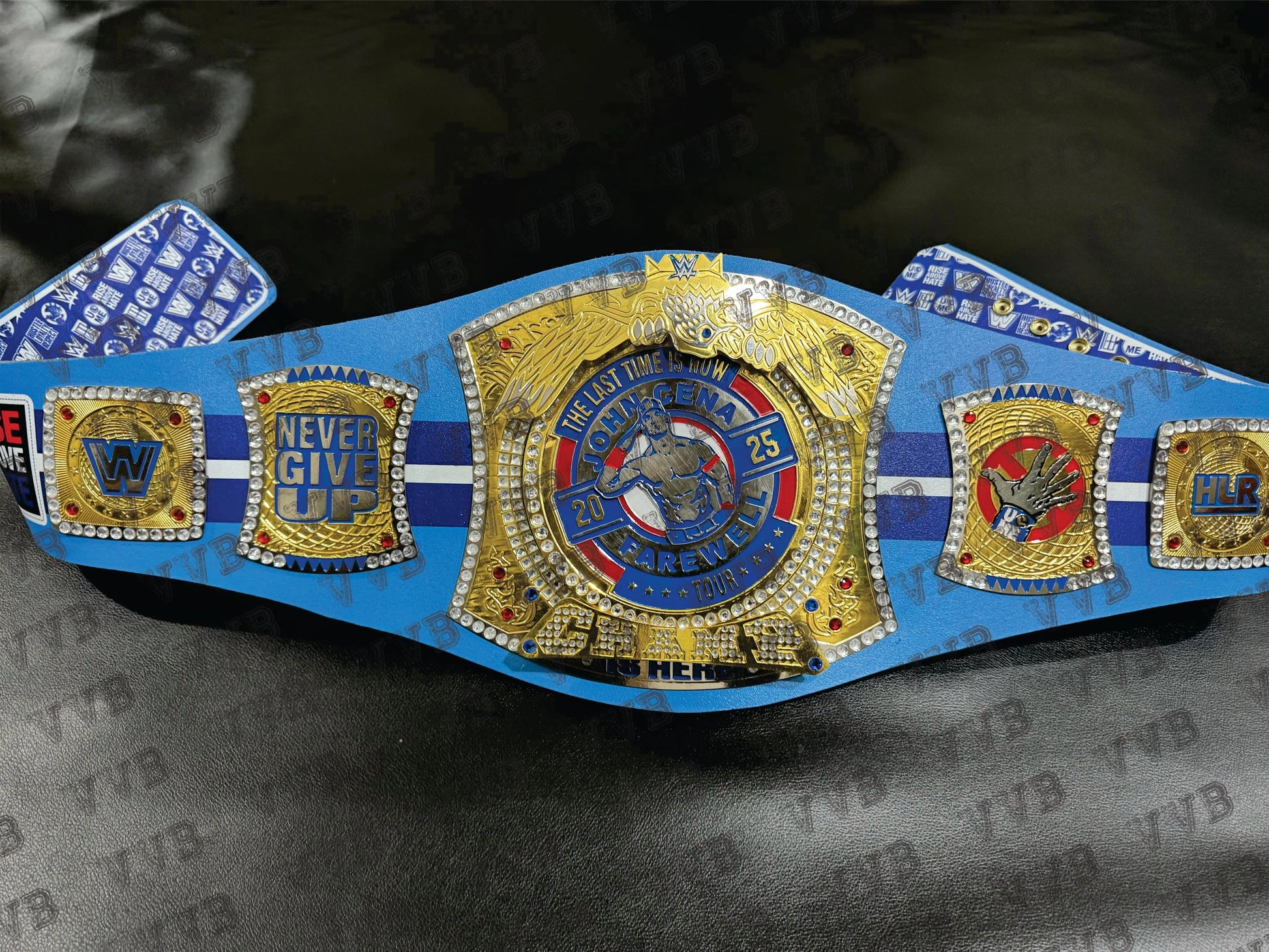 High-quality WWE spinner belt with intricate design