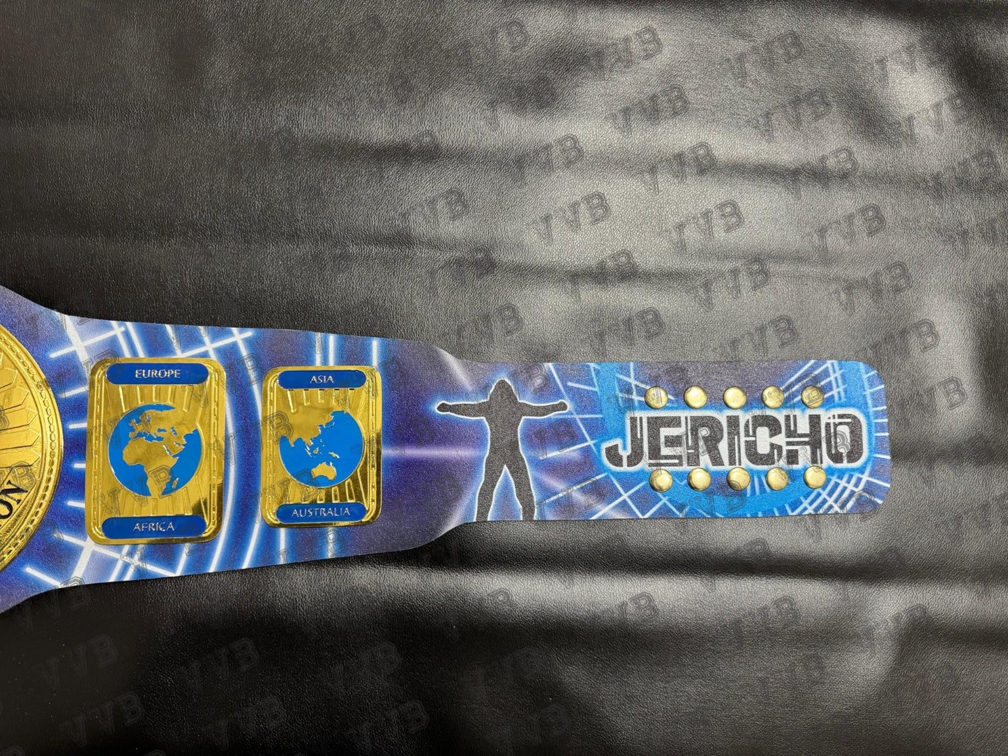 WWE Custom Chris Jericho Intercontinental Championship Belt – 2mm Leather Replica Wrestling Title