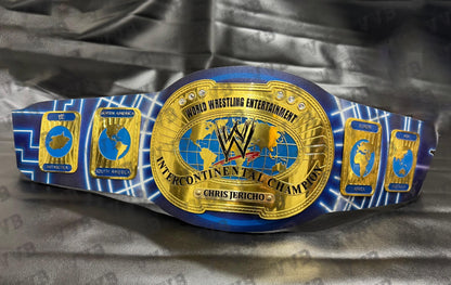 WWE Custom Chris Jericho Intercontinental Championship Belt – 2mm Leather Replica Wrestling Title