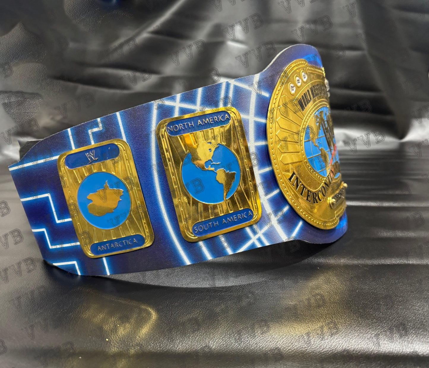 WWE Custom Chris Jericho Intercontinental Championship Belt – 2mm Leather Replica Wrestling Title