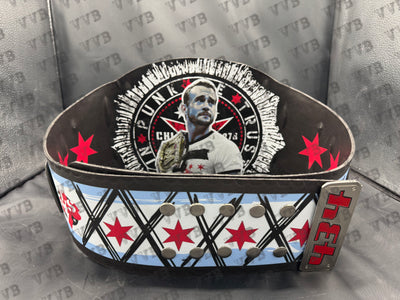 New CM PUNK 434-Day Record Signature Series Championship Title Spinner Belt 2MM Brass With Bag