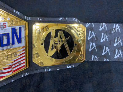 Custom La Knight Signature Series United States Championship Wrestling Belt 6mm