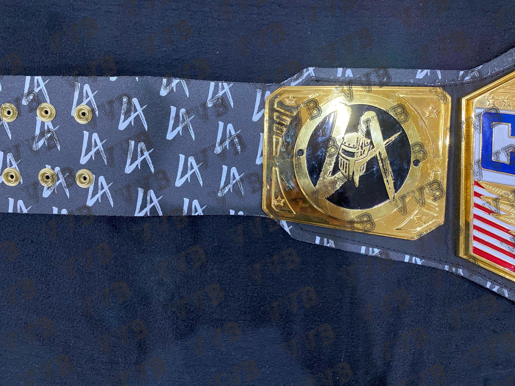 Custom La Knight Signature Series United States Championship Wrestling Belt 6mm Victory Vault Belts