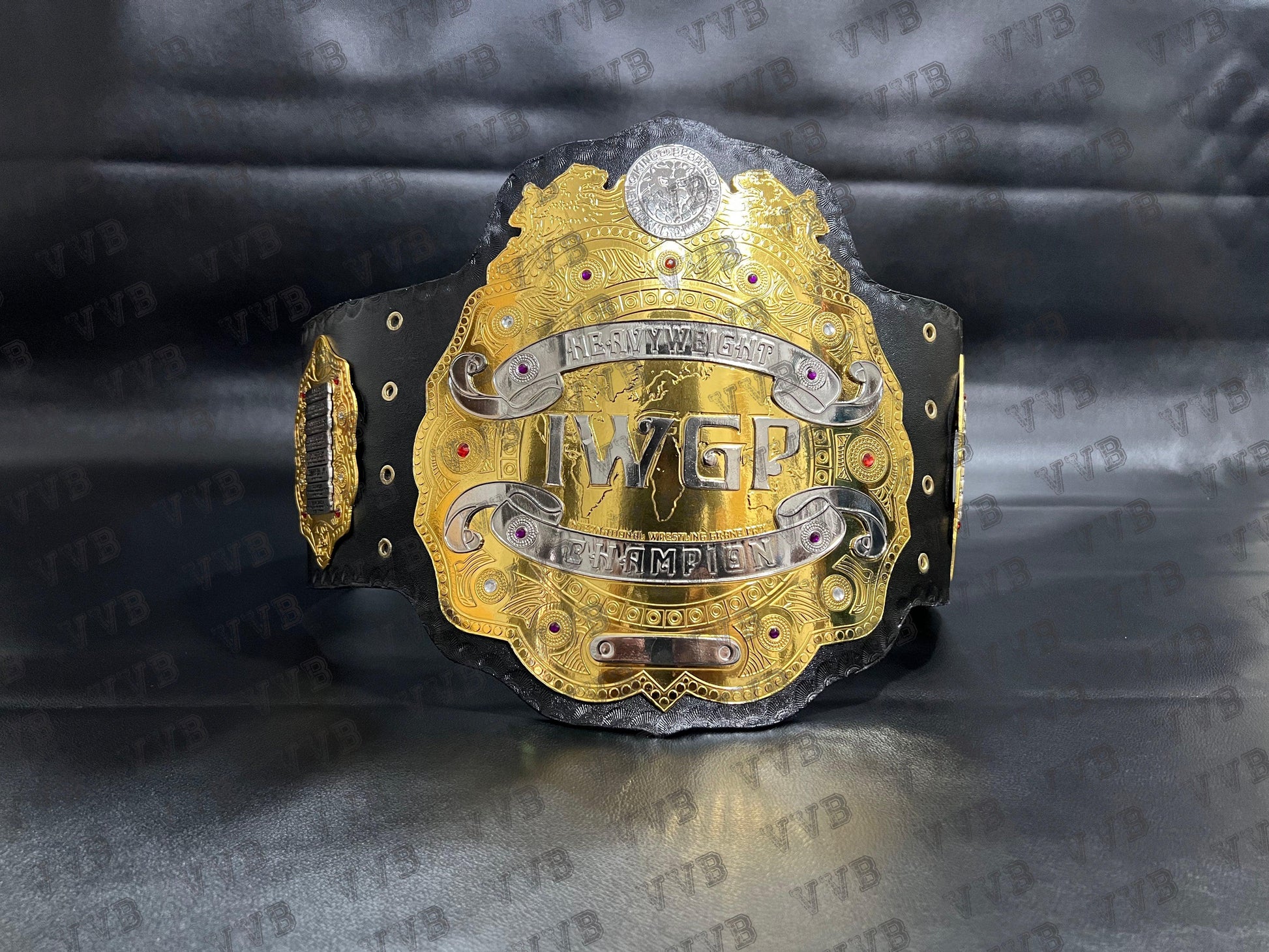 IWGP World Heavyweight Wrestling Championship Tittle Belt V2 Replica 2mm Brass Victory Vault Belts