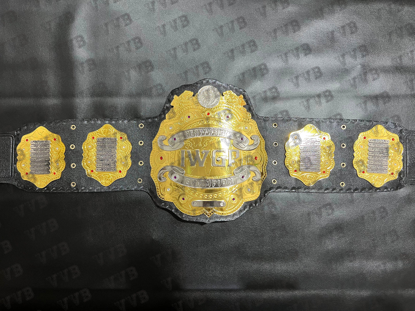 IWGP World Heavyweight Wrestling Championship Tittle Belt V2 Replica 2mm Brass Victory Vault Belts