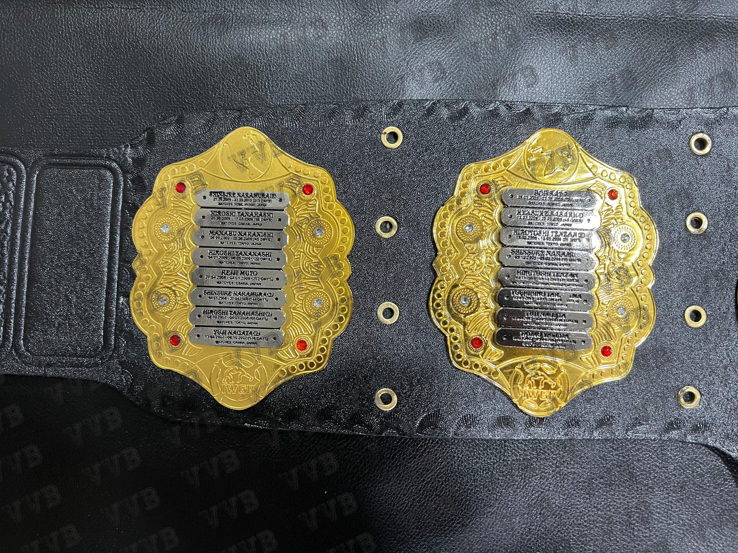 IWGP World Heavyweight Wrestling Championship Tittle Belt V2 Replica 2mm Brass Victory Vault Belts