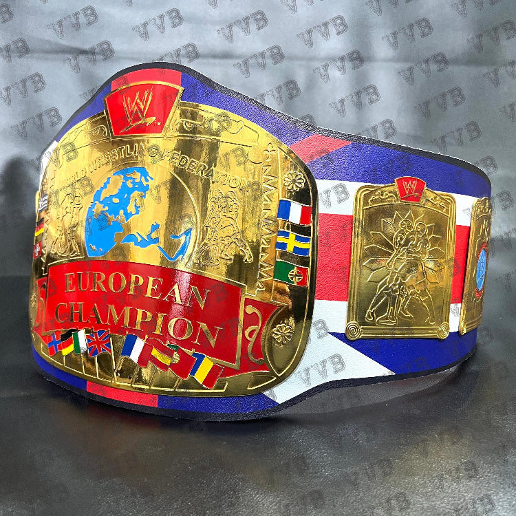 Custom Design European Bulldog Championship Belt Wrestling Title 2mm Brass Adult Victory Vault Belts