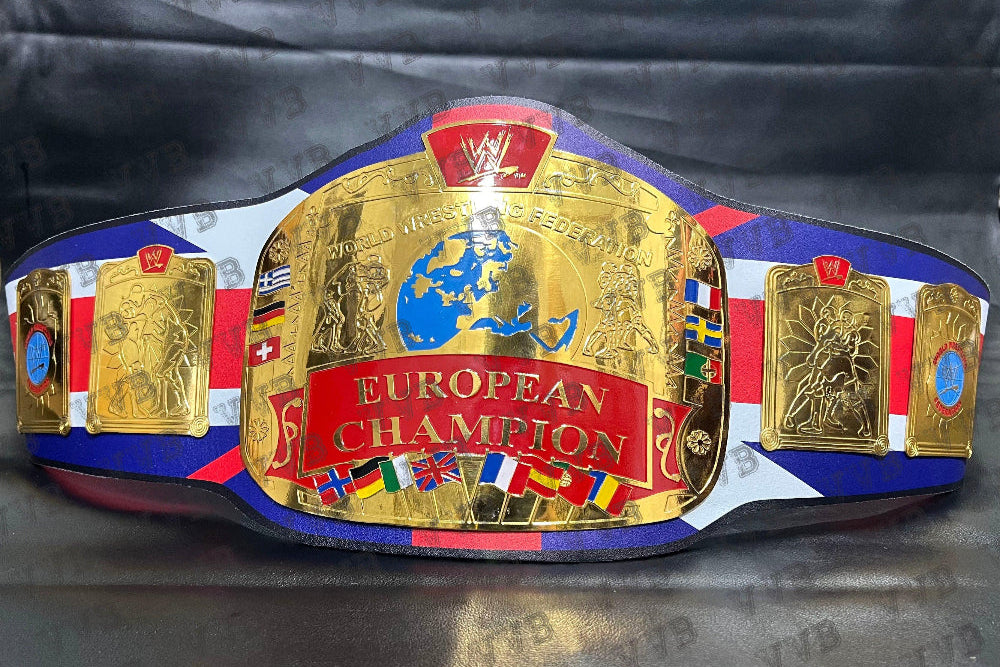 Custom Design European Bulldog Championship Belt Wrestling Title 2mm Brass Adult Victory Vault Belts