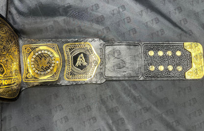 World Tag Team Wrestling Championship Leather Belt 4MM Adult Size Brass