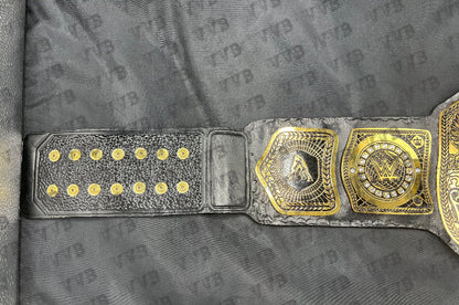World Tag Team Wrestling Championship Leather Belt 4MM Adult Size Brass