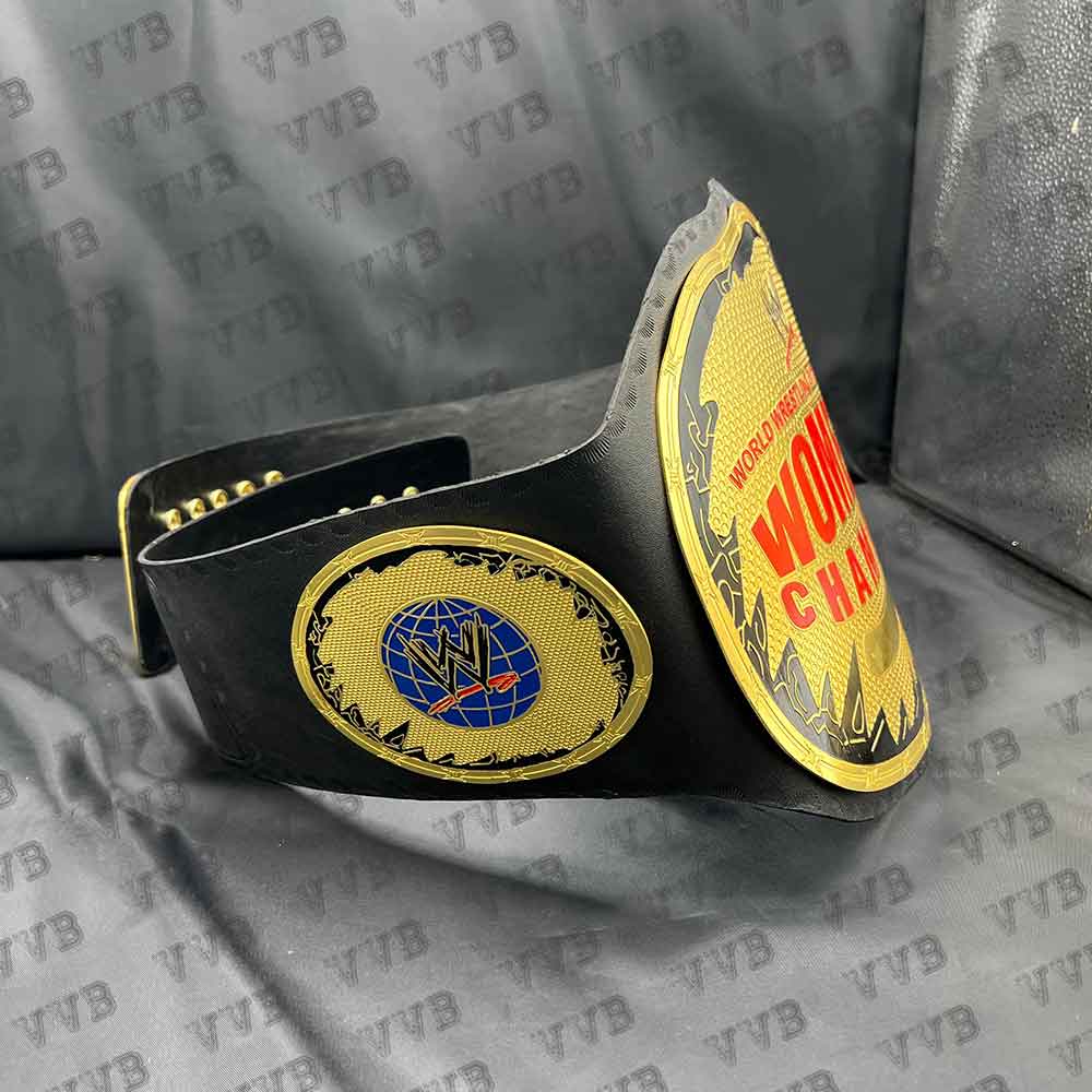 New World Wrestling Women's Champion Leather Title Belt 2MM Brass