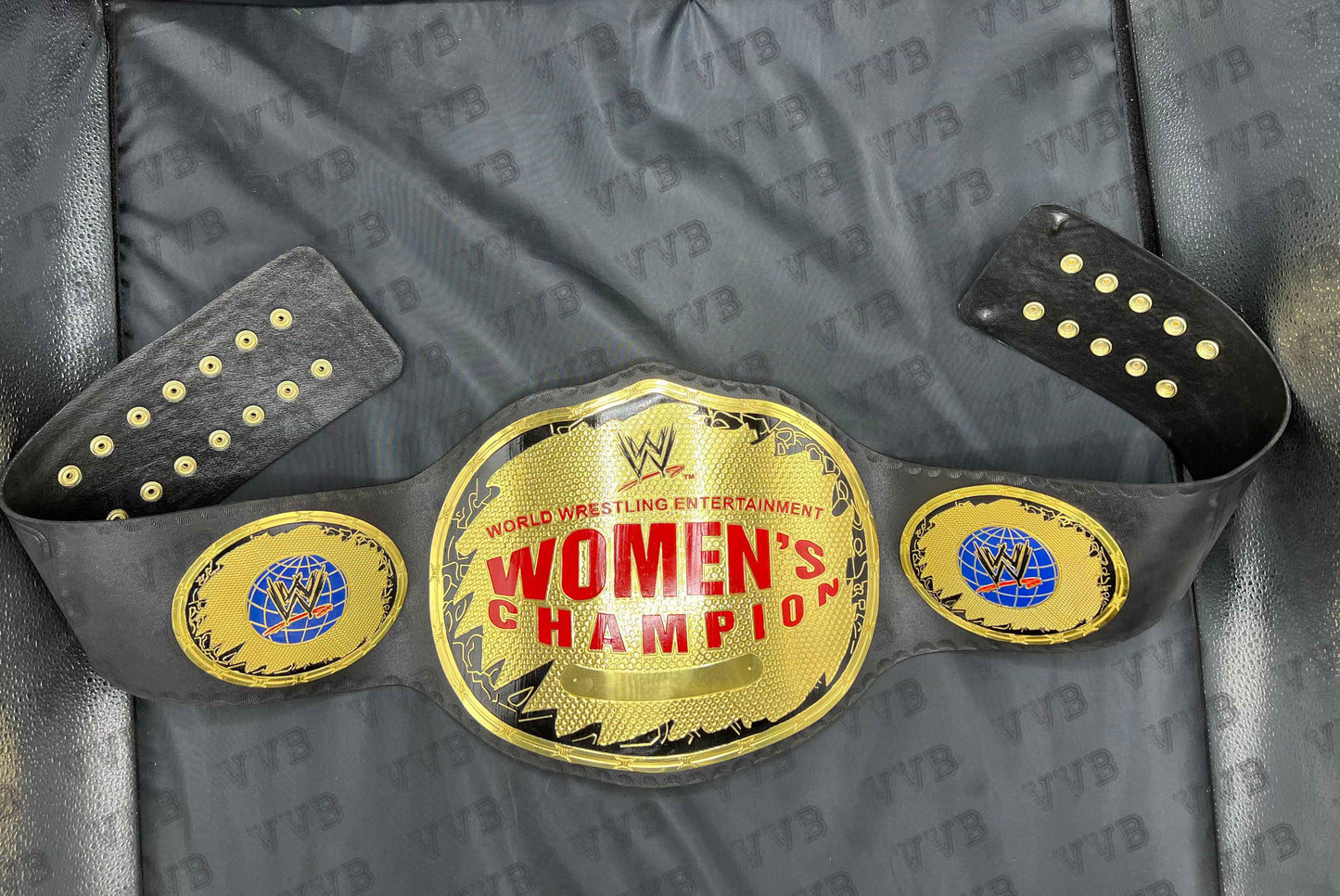 New World Wrestling Women's Champion Leather Title Belt 2MM Brass