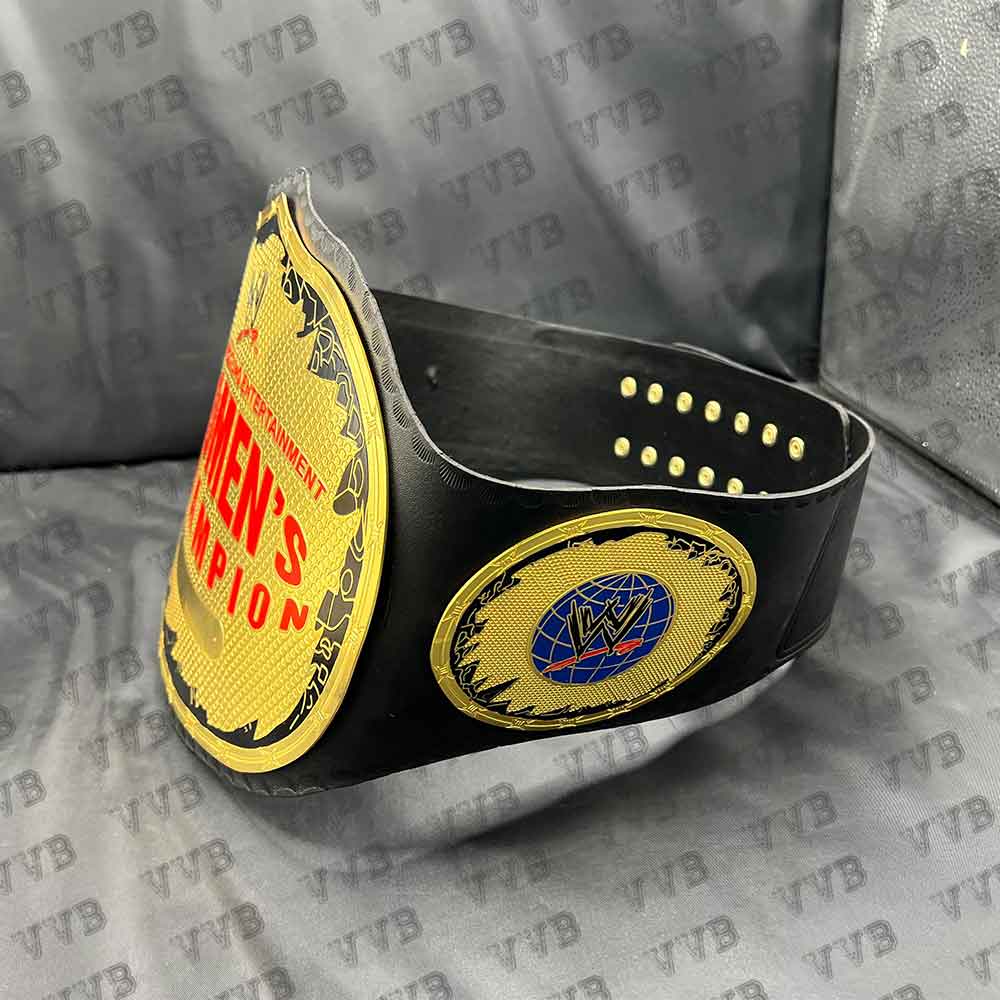 New World Wrestling Women's Champion Leather Title Belt 2MM Brass