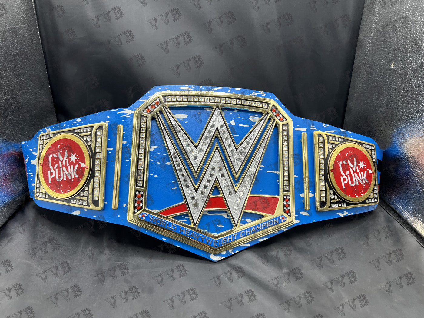 Custom CM Punk World Heavyweight Championship Wrestling Title Belt Diecast 4MM