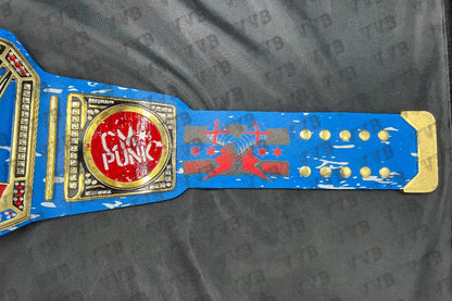 CM Punk Custom Championship Wrestling Replica Belt – Adult Size 6mm Diecast WWE Collectible