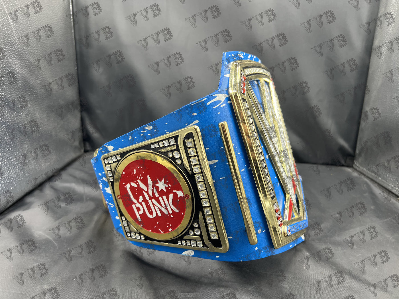 Custom CM Punk World Heavyweight Championship Wrestling Title Belt Diecast 4MM