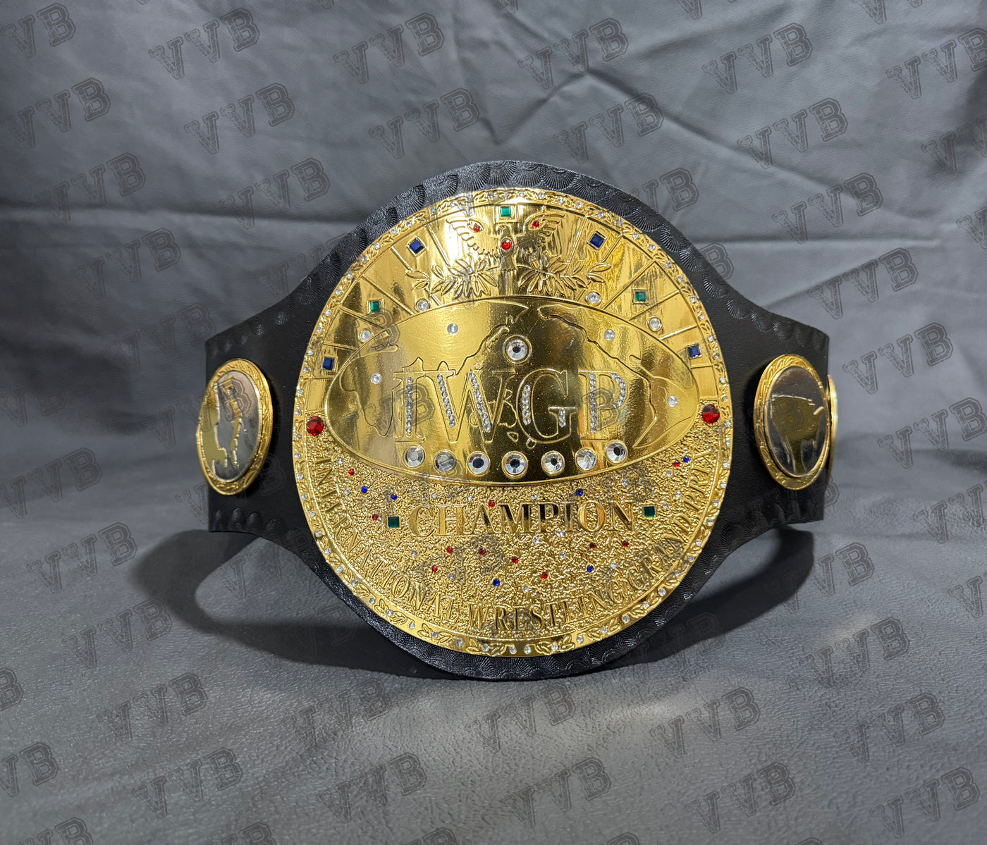 IWGP World Heavyweight Wrestling Championship Replica Title Belt 2MM Brass: