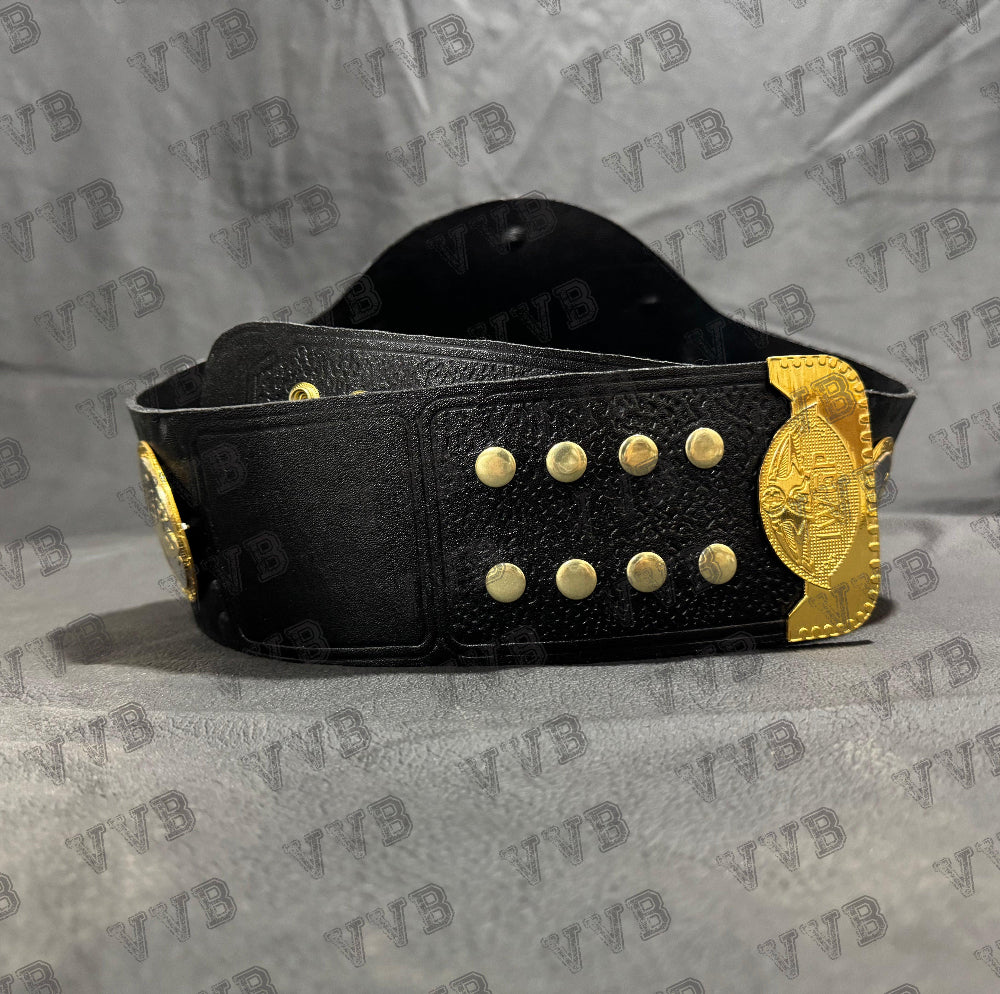 IWGP World Heavyweight Wrestling Championship Replica Title Belt 2MM Brass: Victory Vault Belts