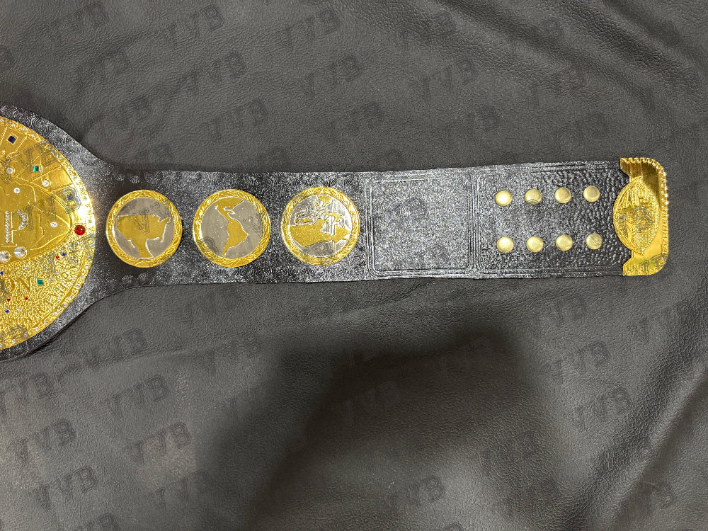 IWGP World Heavyweight Wrestling Championship Replica Title Belt 2MM Brass: Victory Vault Belts