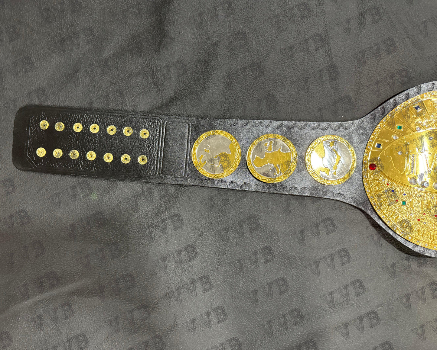 IWGP World Heavyweight Wrestling Championship Replica Title Belt 2MM Brass: Victory Vault Belts