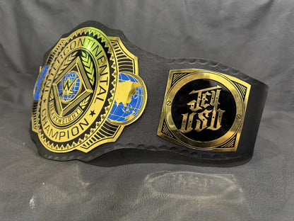 Jey Uso YEET Intercontinental Championship Replica Title Belt – 4MM Brass Plates | Adult Size