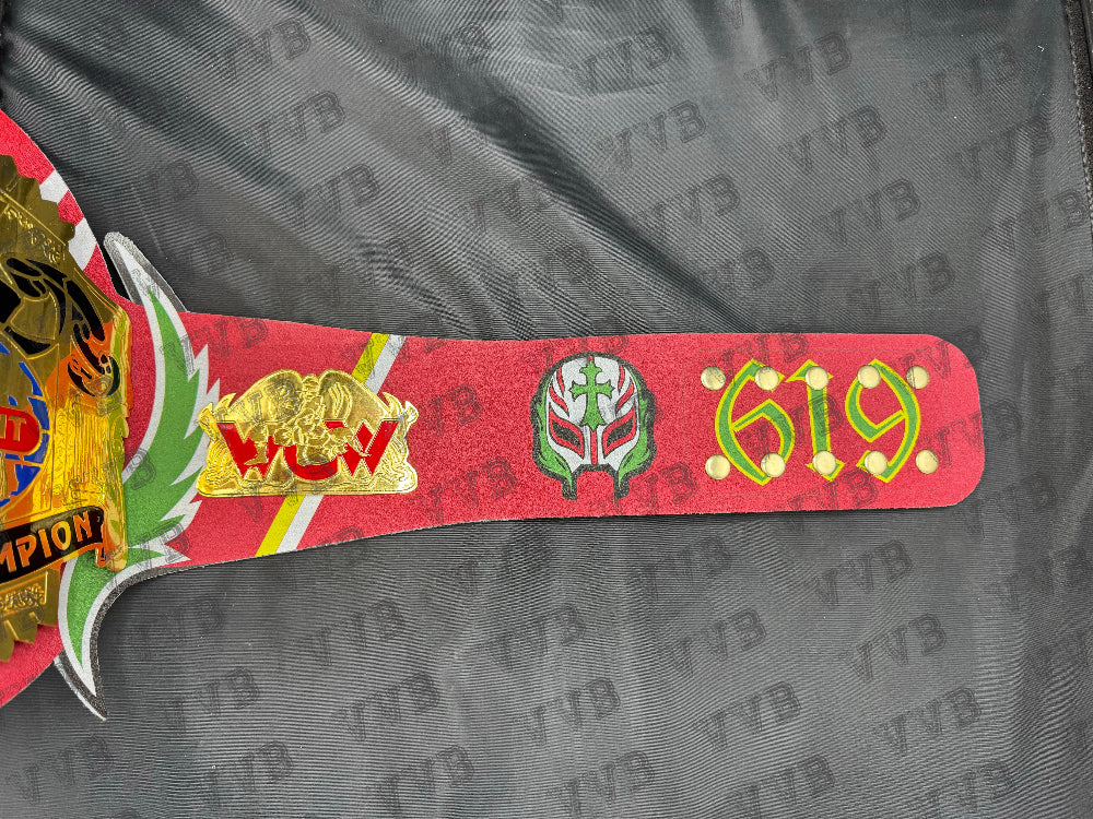 WcW Rey Mysterio World Heavyweight Custom Wrestling Championship Belt 2MM Brass Victory Vault Belts