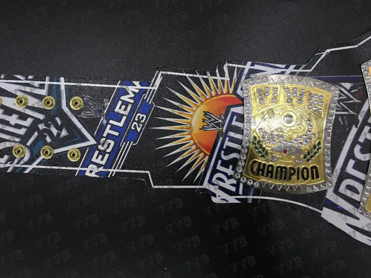 New WrestleMania 40 Spinner Leather Wrestling Belt