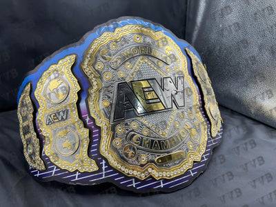 Custom Kenny Omega AEW World Heavyweight Wrestling Belt - Victory Vault Belts