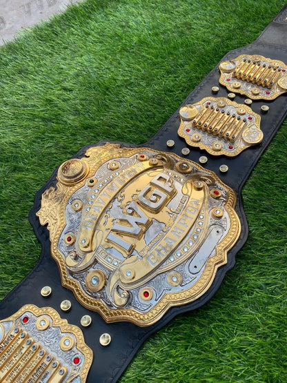 IWGP Heavyweight V4 Elite Series wrestling belt gold plated CNC detailed design