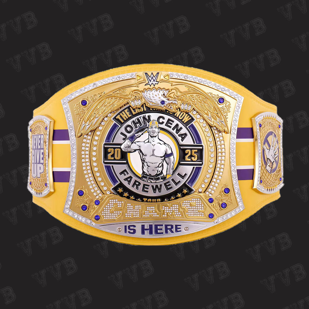 John Cena Spinner Championship Replica Belt – 2025 Farewell Tour Bakersfield Edition