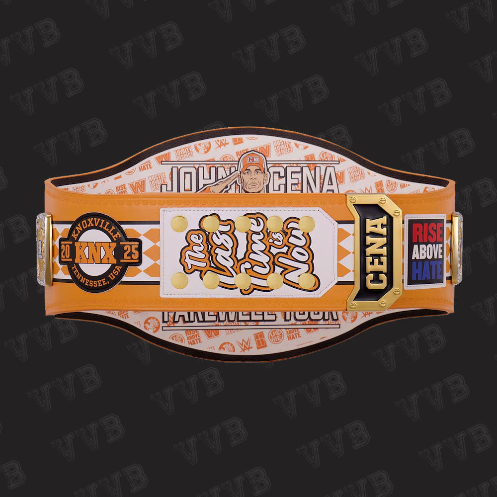 WWE John Cena Farewell 2025 Spinner Championship Replica Title Belt - Knoxville