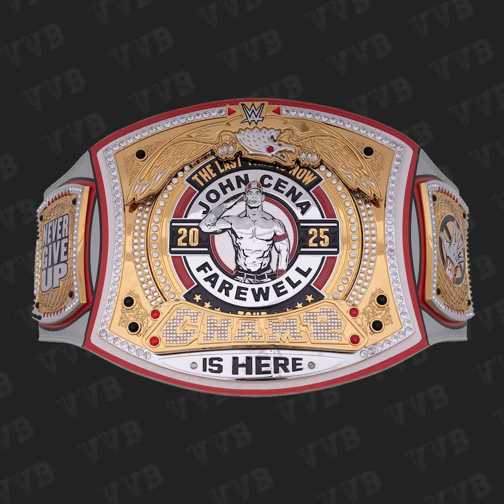 John Cena Farewell Tour 2025 Dayton Spinner Championship Replica Title Belt