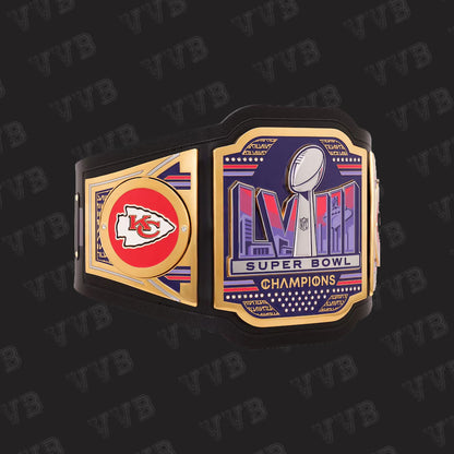 Kansas City Chiefs Super Bowl LVIII Champions WWE Legacy Title Belt Replica
