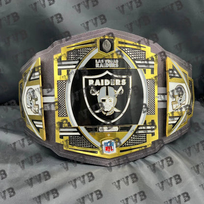 Las Vegas Raiders Legacy NFL Championship Belt – 2MM Brass Plates Replica