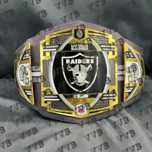 Las Vegas Raiders Legacy NFL Championship Belt – 2MM Brass Plates Replica