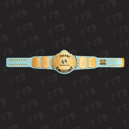 Light Blue WWE Winged Eagle Wrestling Championship Replica Belt –Brass Plates