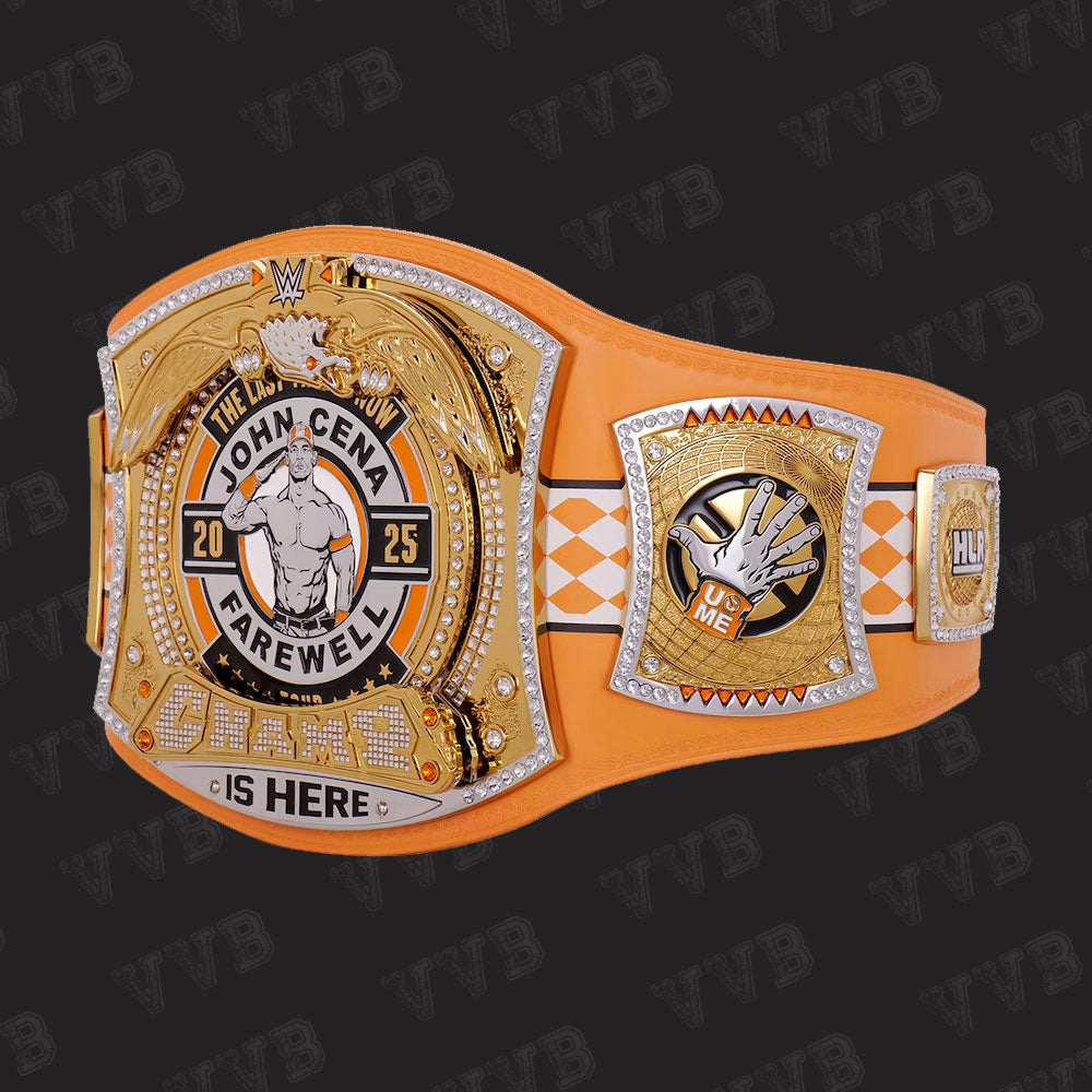 WWE John Cena Farewell 2025 Spinner Championship Replica Title Belt - Knoxville