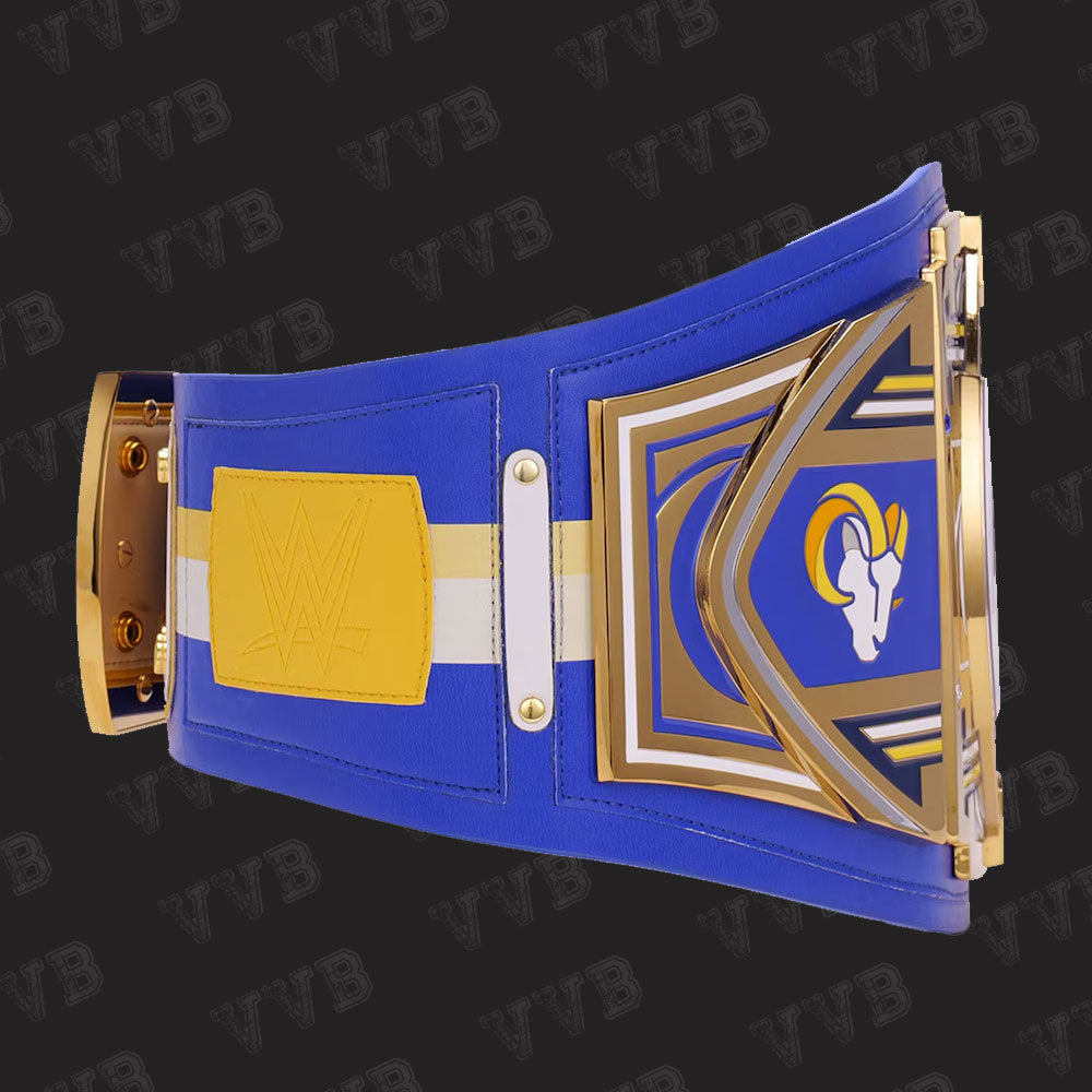 NFL x WWE Rams Championship Belt Display